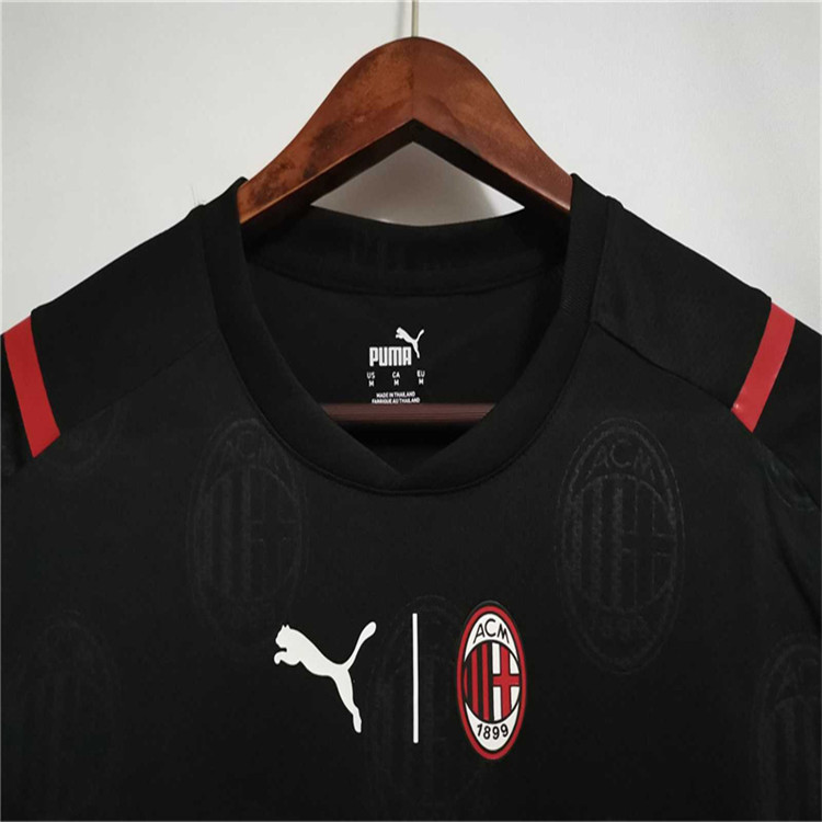 AC Milan 21-22 Away Black Soccer Jersey Football Shirt - Click Image to Close